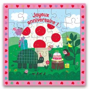 CARTE PUZZLE CHAMPIGNON