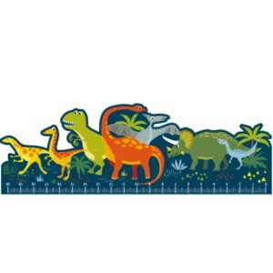 REGLE EN BOIS - DINOSAURES JURASSIQUE
