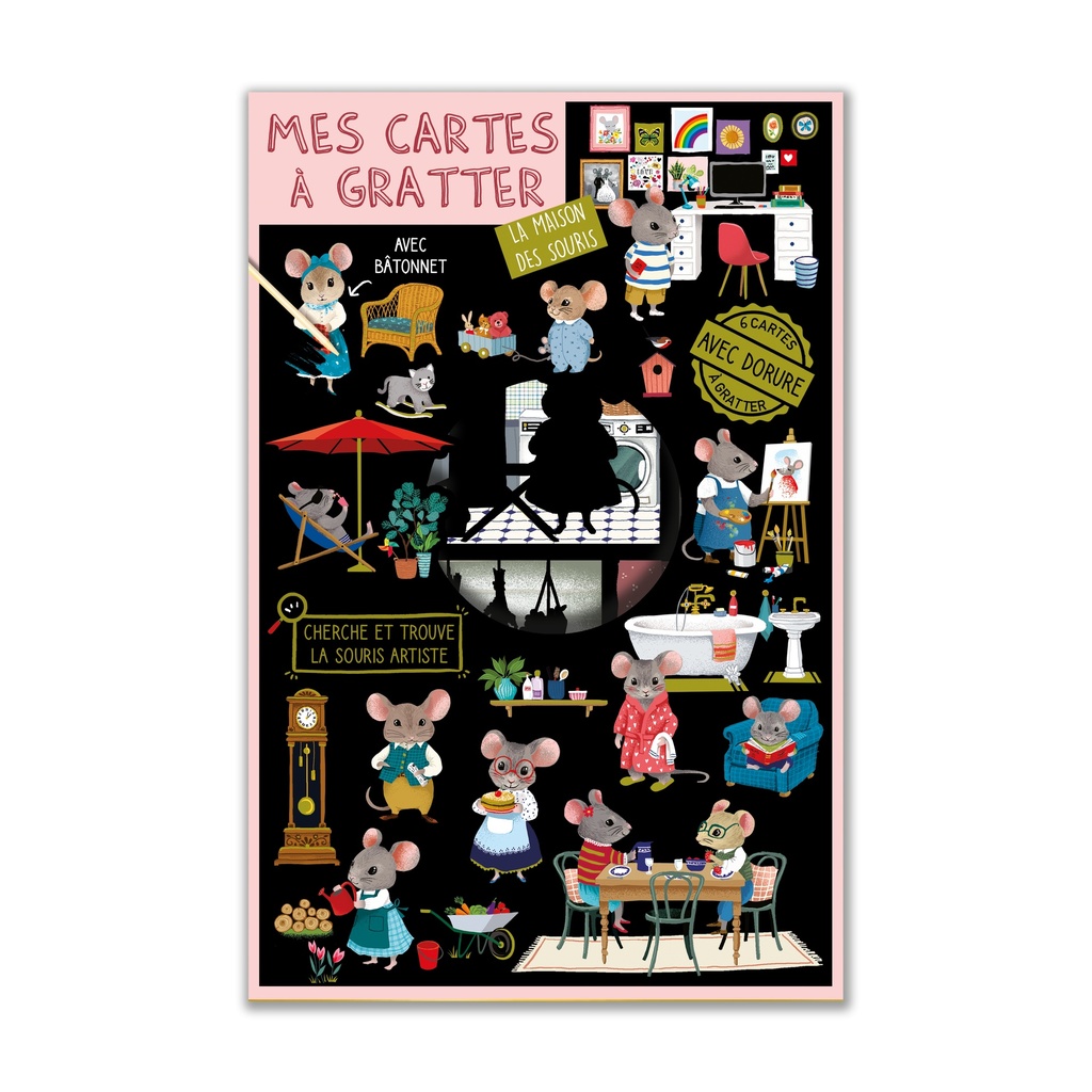 CARTES A GRATTER MAISON DES SOURIS