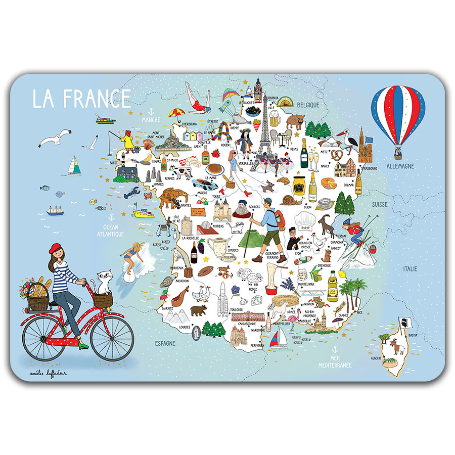 SET DE TABLE-SOUS MAIN LA FRANCE
