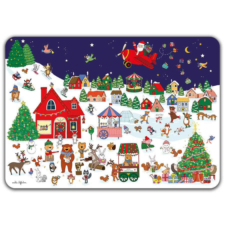 SET DE TABLE - SOUS-MAIN - VILLAGE DE NOEL