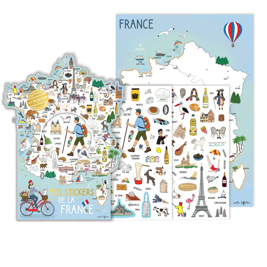 JEU STICKERS + POSTER LA FRANCE – Image 2