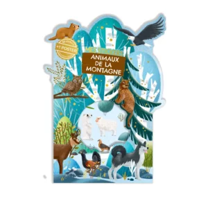 JEU STICKERS + POSTER ANIMAUX DES MONTAGNES