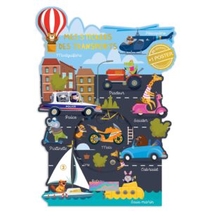 JEU STICKERS + POSTER TRANSPORT