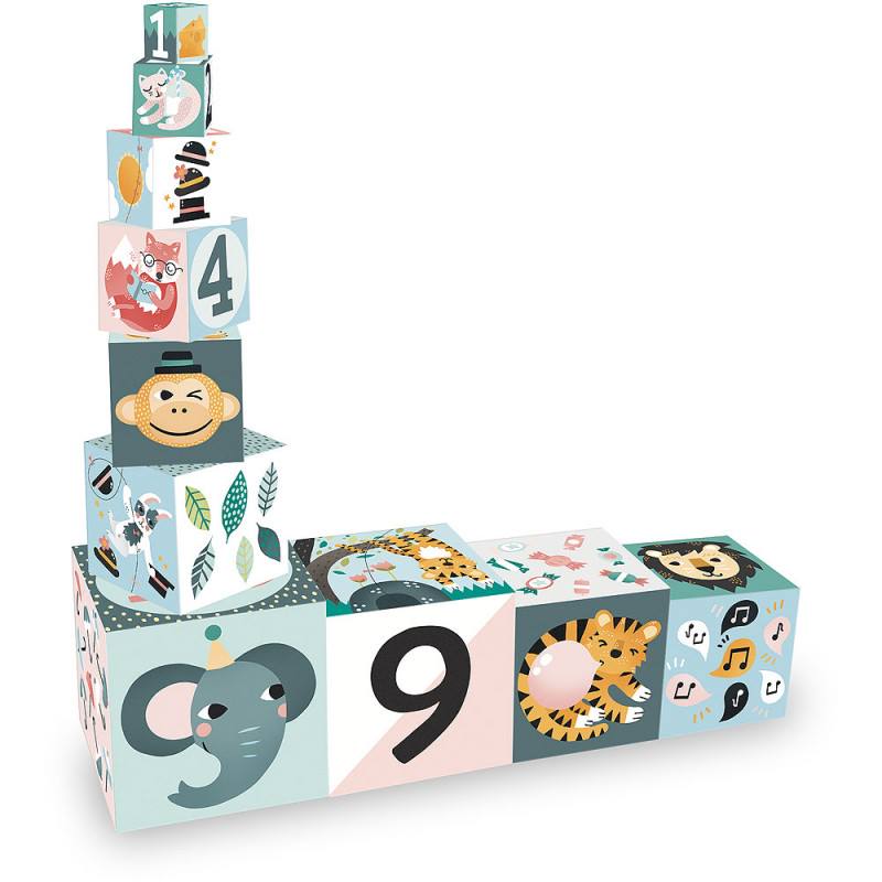 Cubes gigognes - Les animaux Michelle Carlslund - Vilac – Image 3