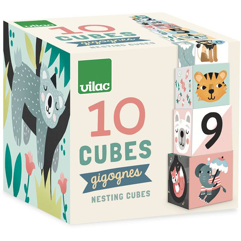 Cubes gigognes - Les animaux Michelle Carlslund - Vilac – Image 4
