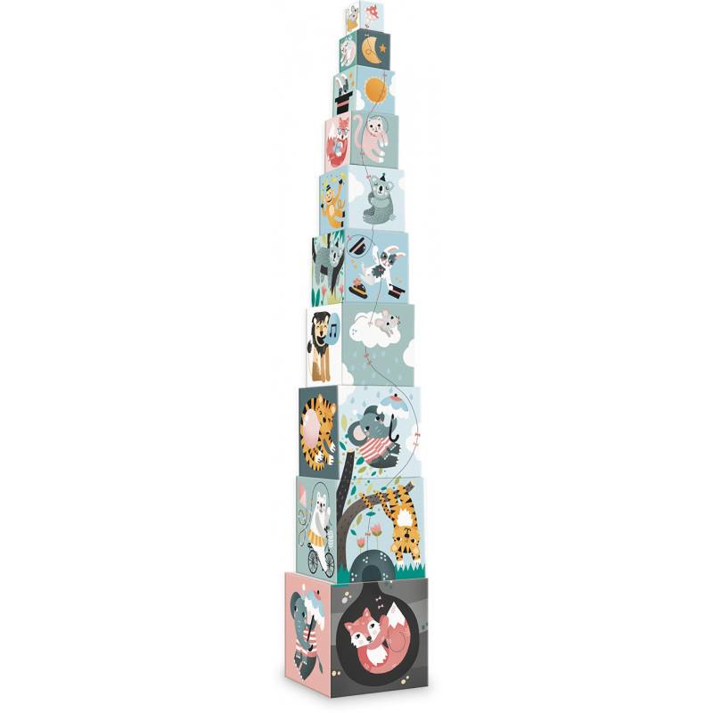 Cubes gigognes - Les animaux Michelle Carlslund - Vilac