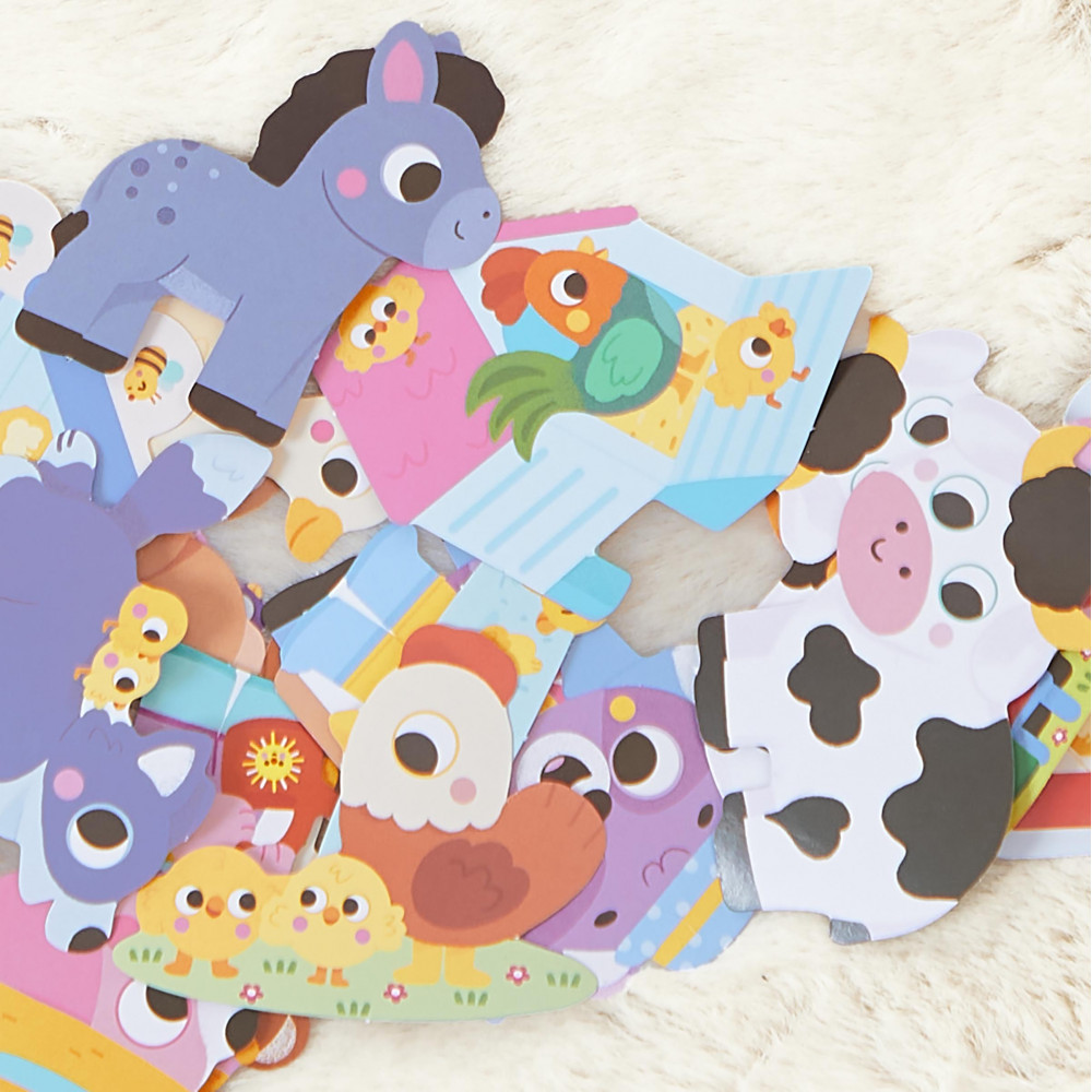 50 GRANDES GOMMETTES - ANIMAUX FERME - Janod – Image 4