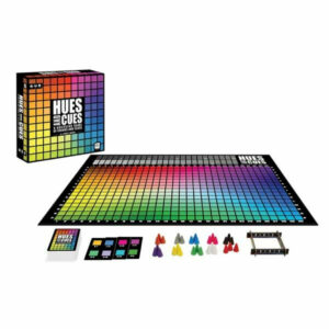 Boîte du jeu Hues and Cues consacré aux couleurs