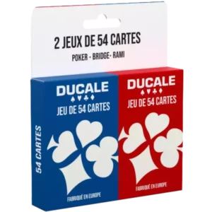 Coffret de deux jeux de 54 cartes - Ducale