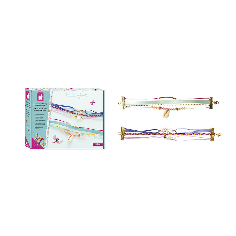 2 BRACELETS MULTIRANGS BOHEMES A CREER - Janod – Image 5