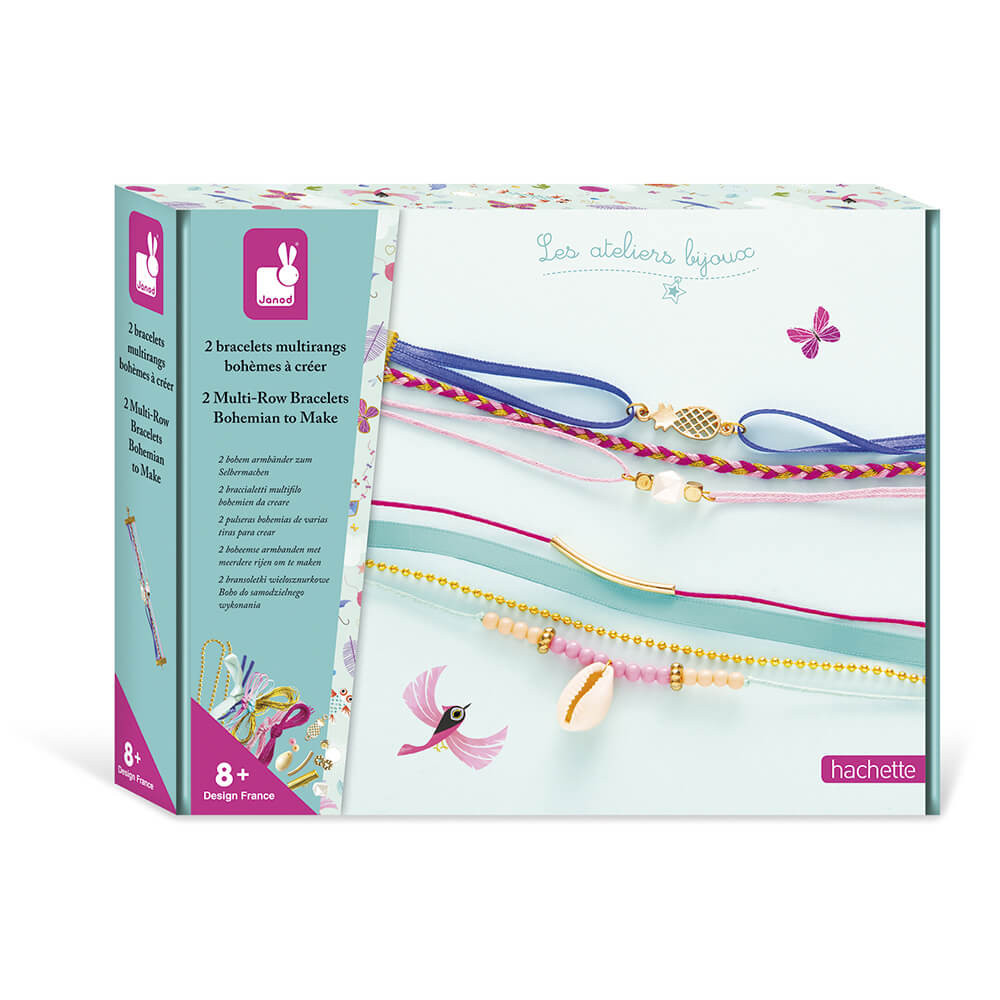 2 BRACELETS MULTIRANGS BOHEMES A CREER - Janod