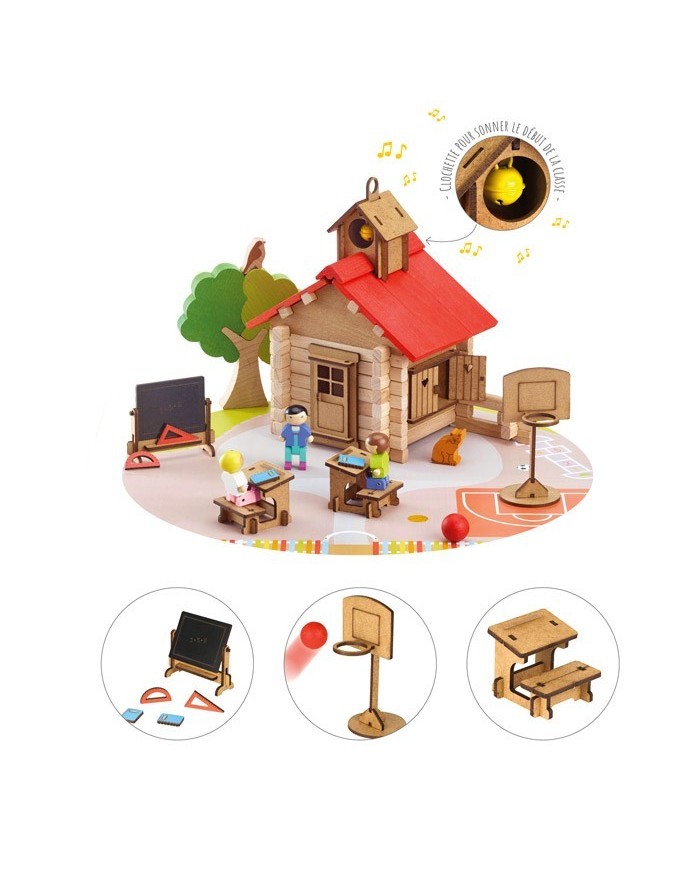 L'ECOLE DU VILLAGE - 125 PIECES – JEUJURA – Image 3