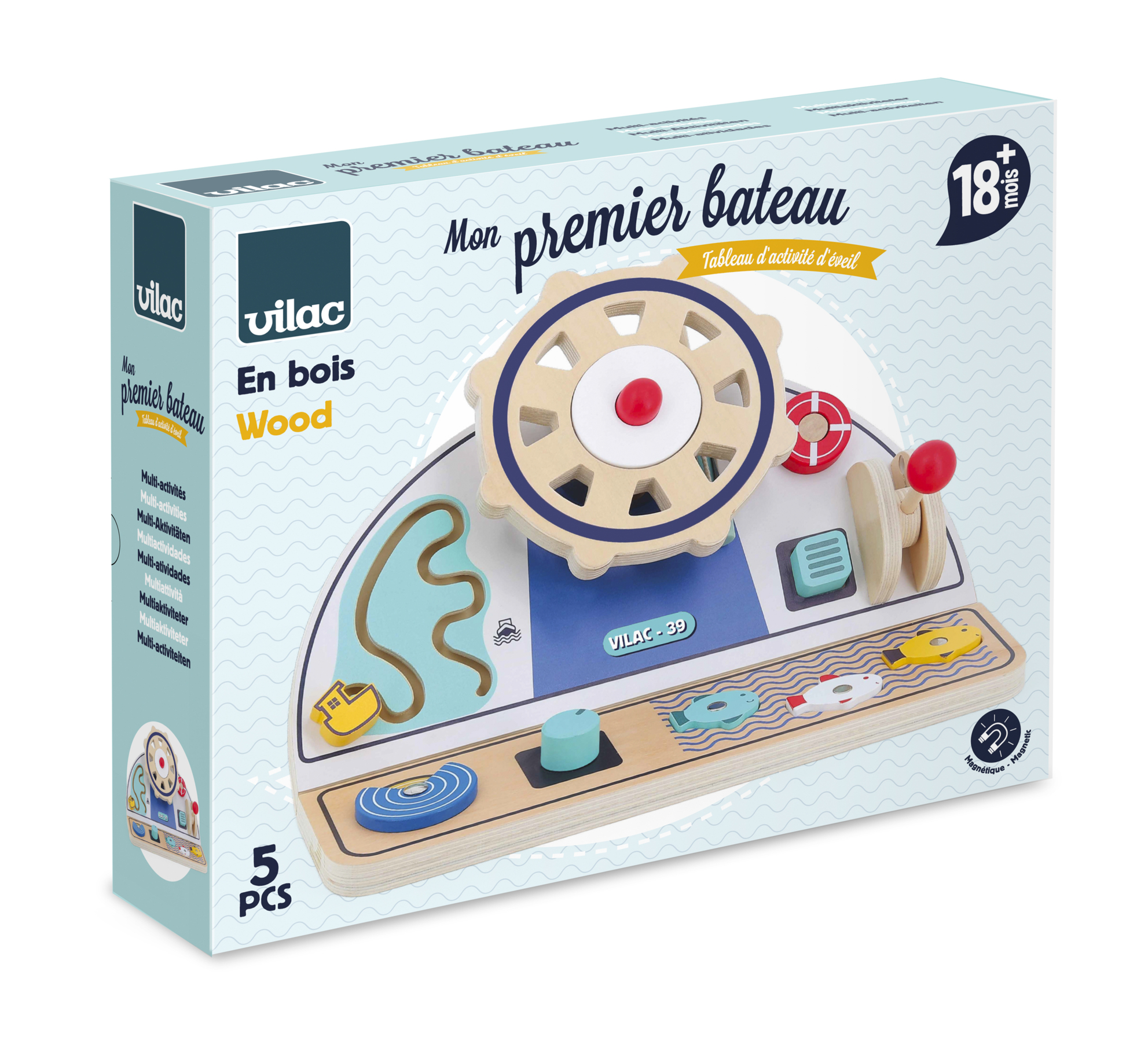 Mon premier bateau Tableau d'activités et d'éveil - Vilac – Image 4