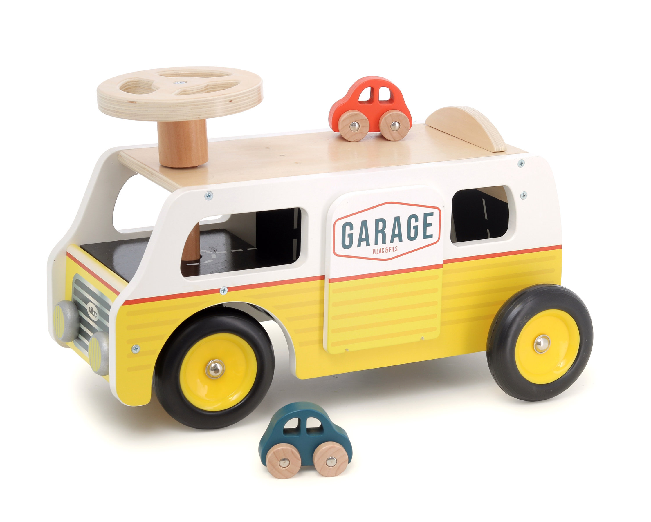 Porteur van garage + 2 voitures – Vilac – Image 5