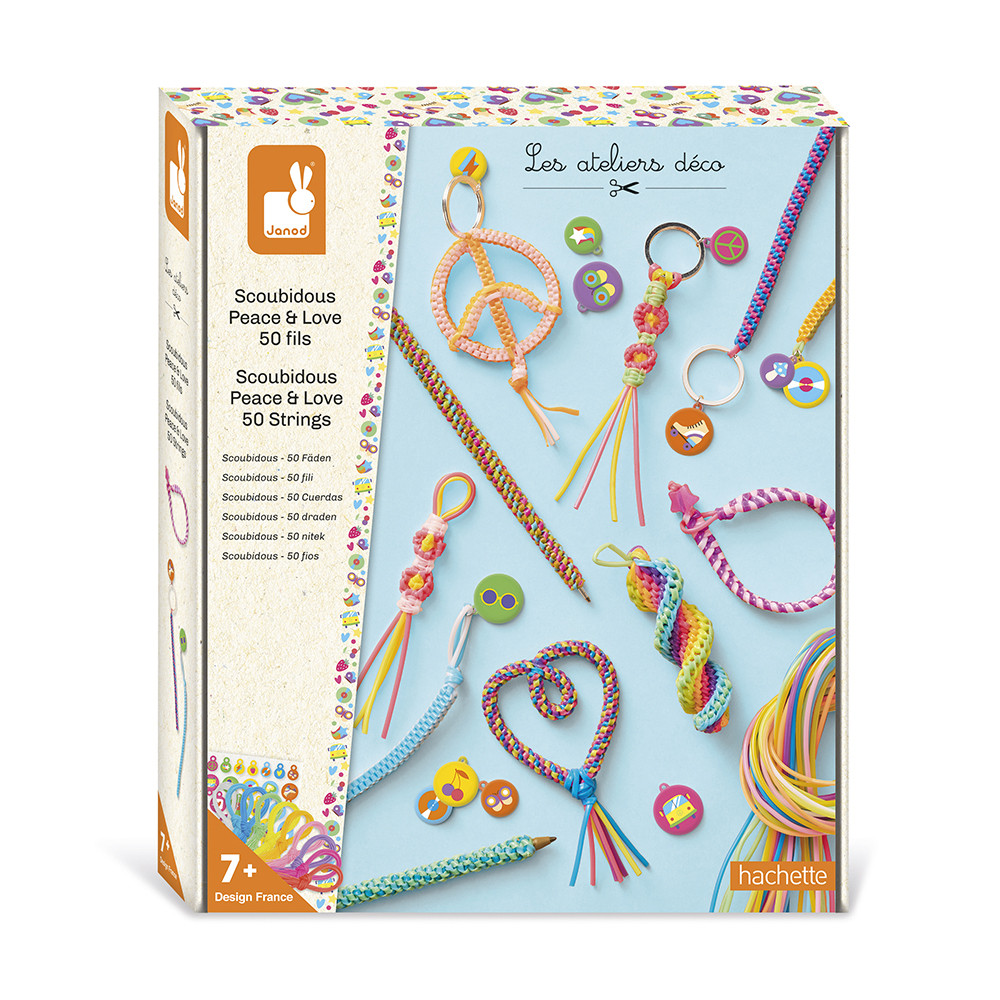 SCOUBIDOUS PEACE & LOVE - 50 FILS - Janod