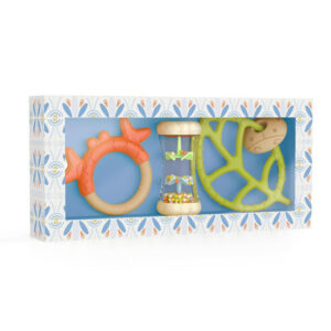 BabySet : hochet et deux anneaux de dentition - Djeco