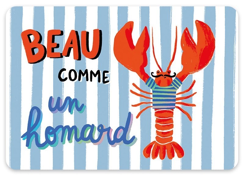 SET DE TABLE BEAU COMME HOMARD