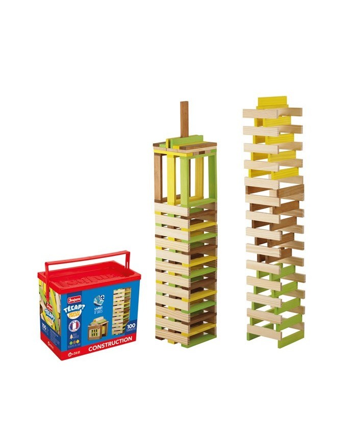 TECAP MULTICOLOR en bois – 100 PIECES – JEUJURA – Image 2