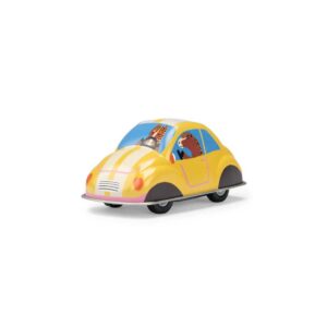 Voiture à friction jaune - Les jouets métal - Moulin Roty