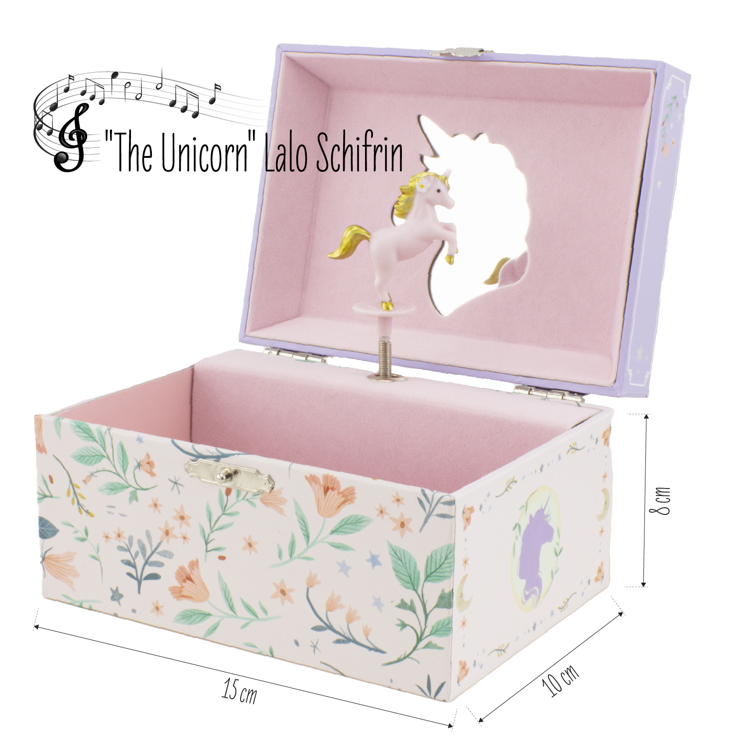 COFFRE MUSICAL LICORNE LILAS - Ulysse – Image 2