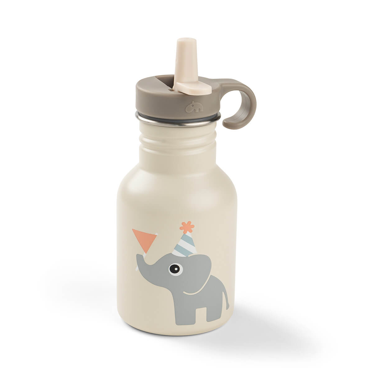 Gourde en métal avec paille Celebration Sand 350 ml - Done by Deer – Image 2