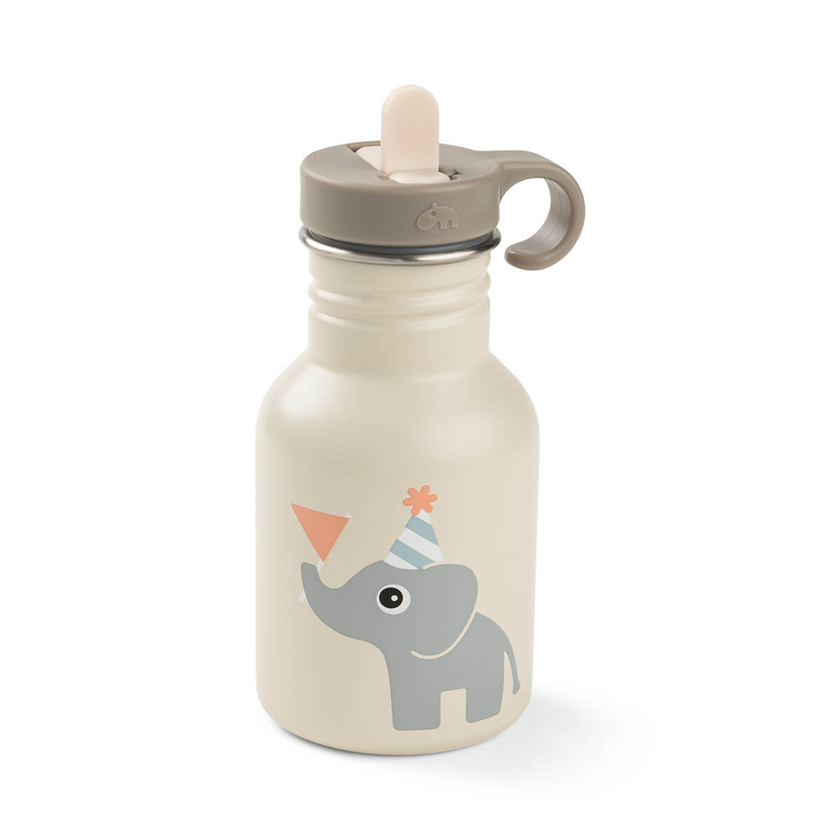 Gourde en métal avec paille Celebration Sand 350 ml - Done by Deer