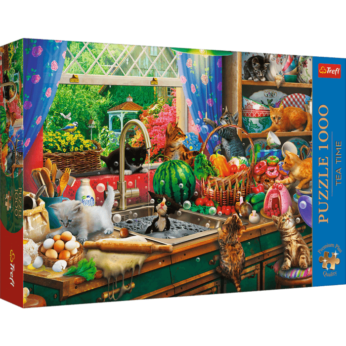Puzzle 1000 pièces – Chats turbulents – Premium Plus – Trefl