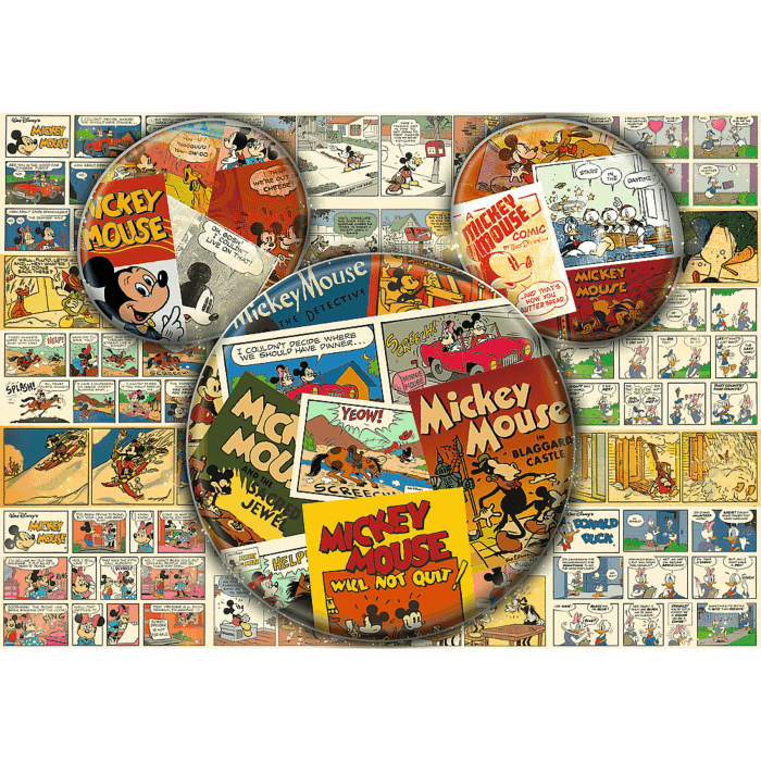 Puzzle 1000 pièces – Mickey Mouse en bande dessinée – Trefl – Image 2