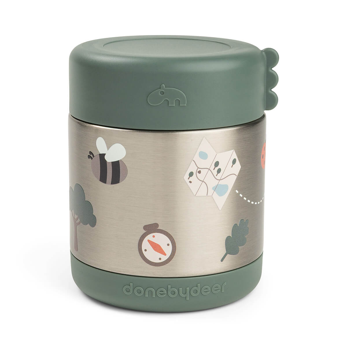 Boîte repas isotherme Tiny trails Vert 300 ml - Done by Deer