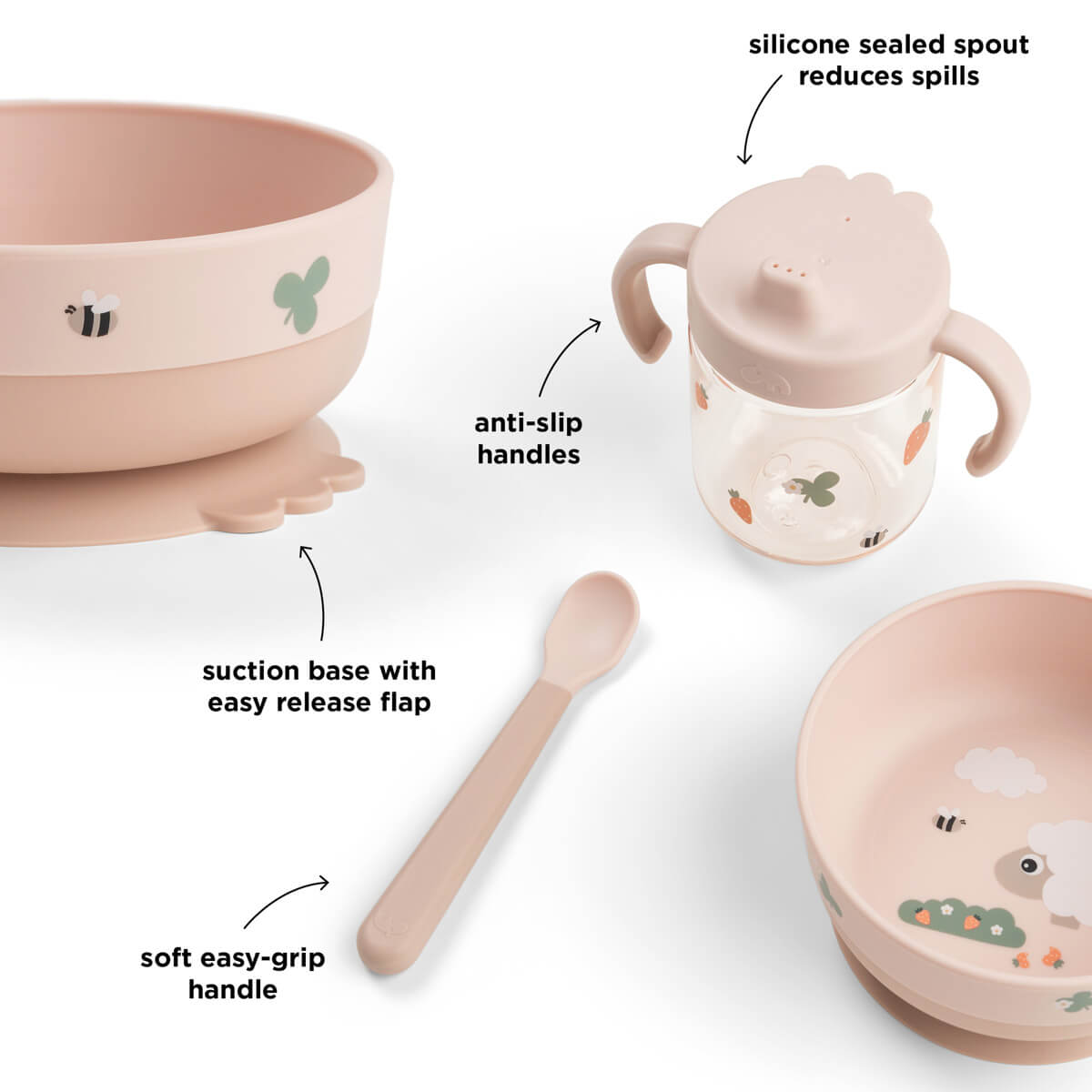 Foodie weaning set Tiny farm Powder - Done by Deer – Image 2