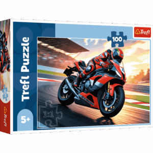 Puzzle 100 pièces – Moto sur circuit – Trefl