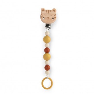 Attache-tétine bois silicone - La forêt Mawa - Moulin Roty