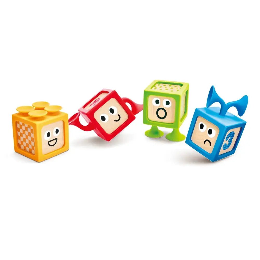Ensemble de 4 cubes avec ventouse - Hape