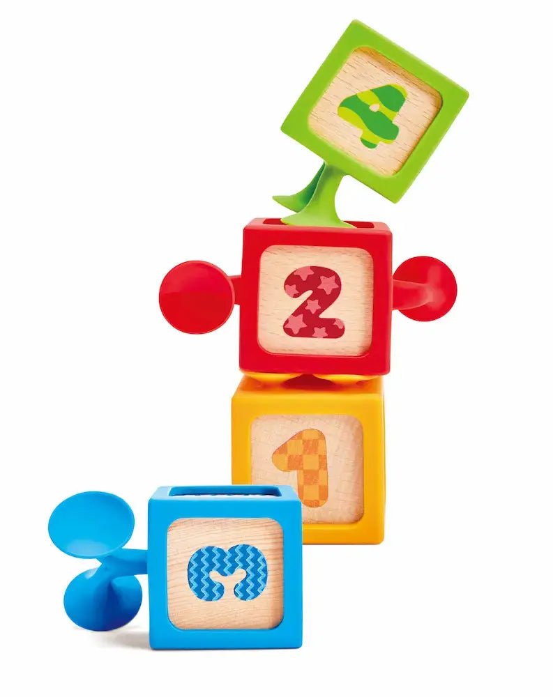 Ensemble de 4 cubes avec ventouse - Hape