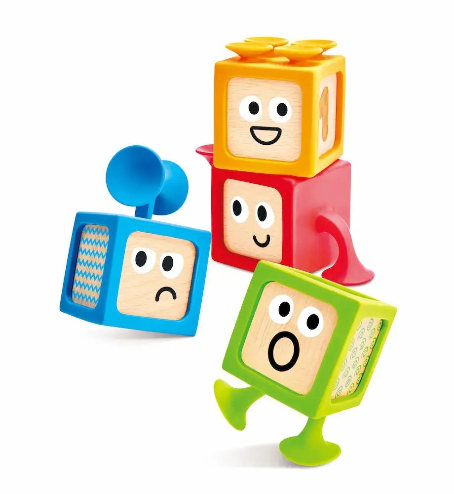 Ensemble de 4 cubes avec ventouse - Hape