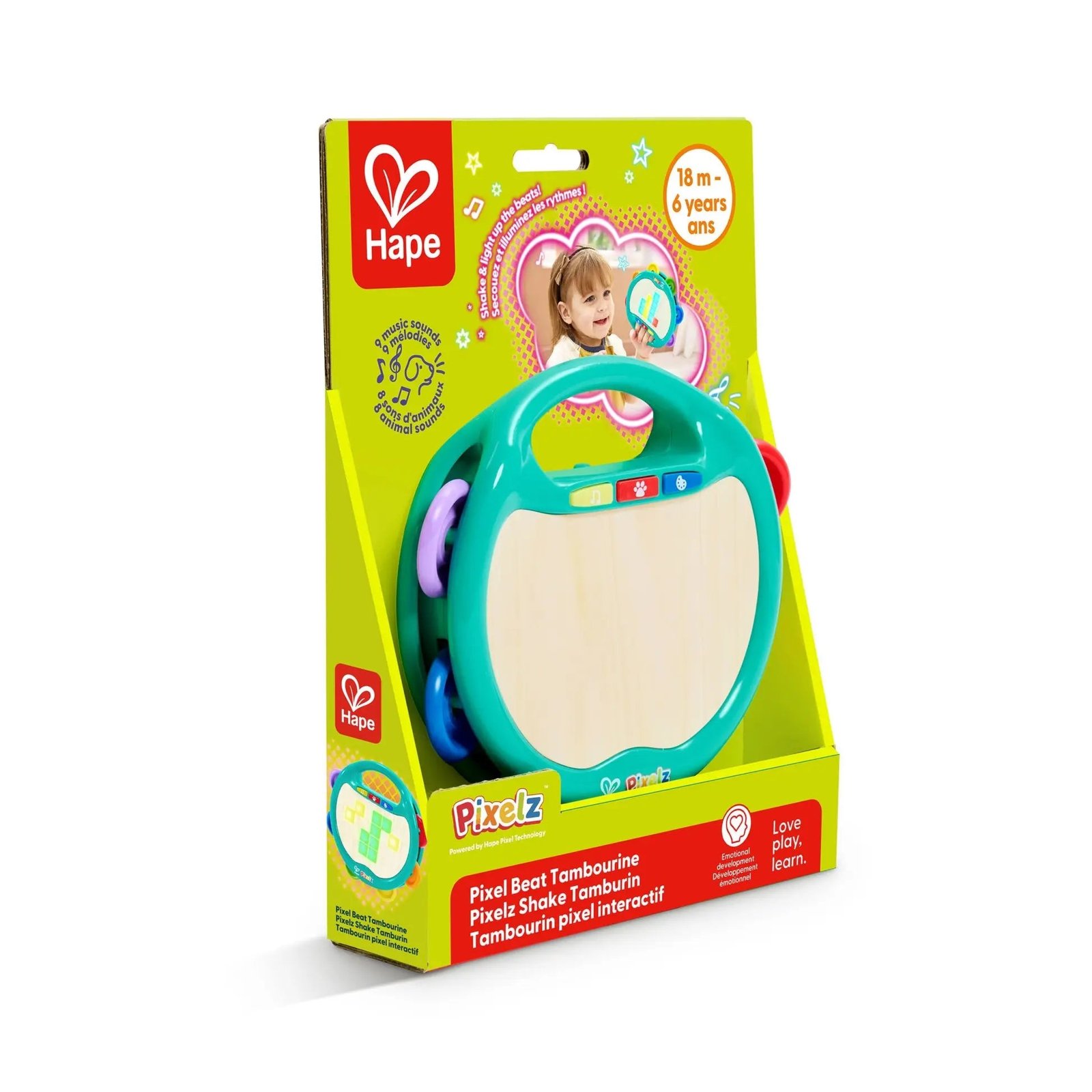 Tambourin Pixel interactif - Hape