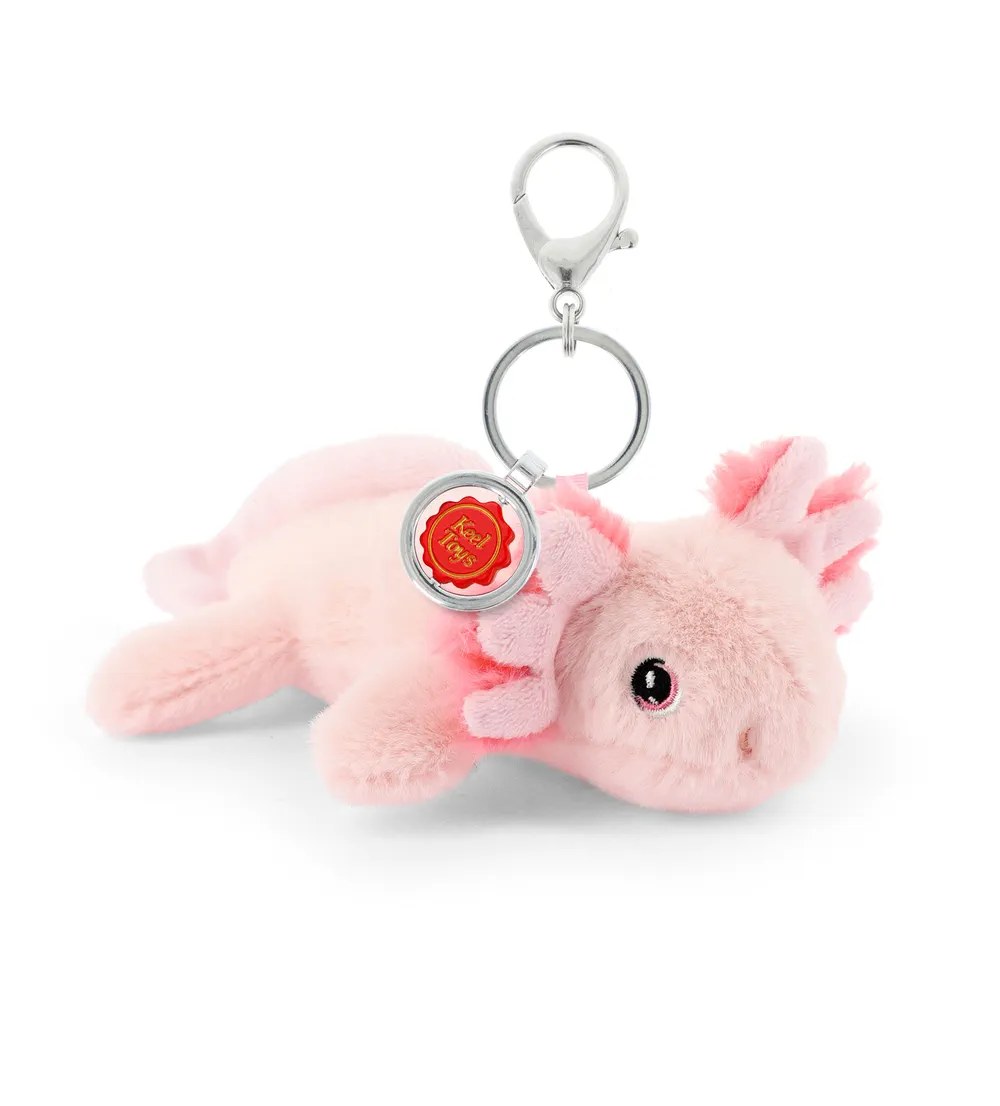 Peluche porte-clés axolotl – KeelEco - 12 cm