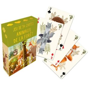JEU DE 54 CARTES ANIMAUX DE LA FORET