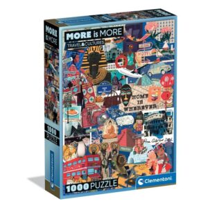 PUZZLE COMPACT 1000 PIECES - TRAVEL&CULTUR - Clementoni