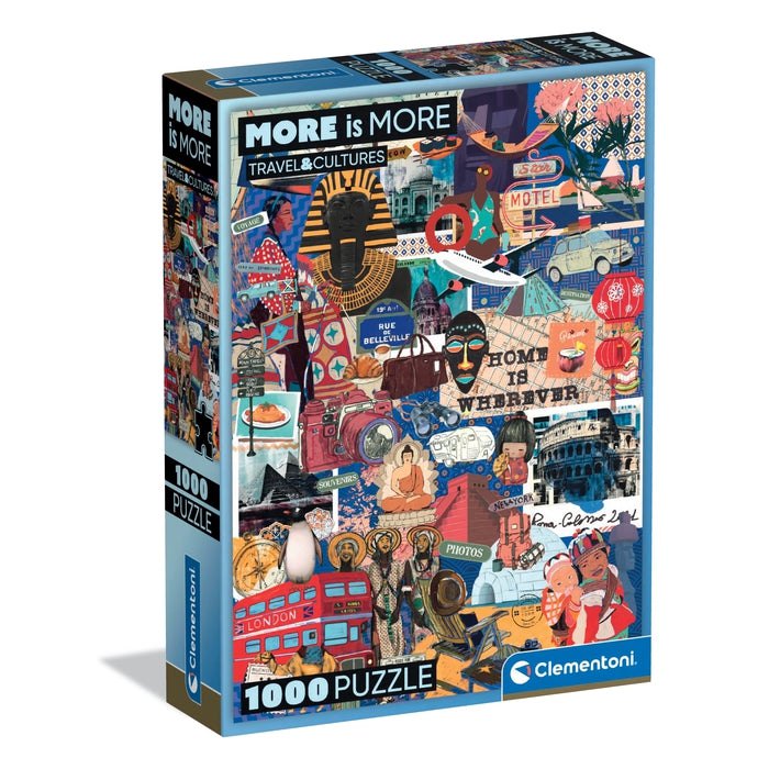 PUZZLE COMPACT 1000 PIECES - TRAVEL&CULTUR - Clementoni