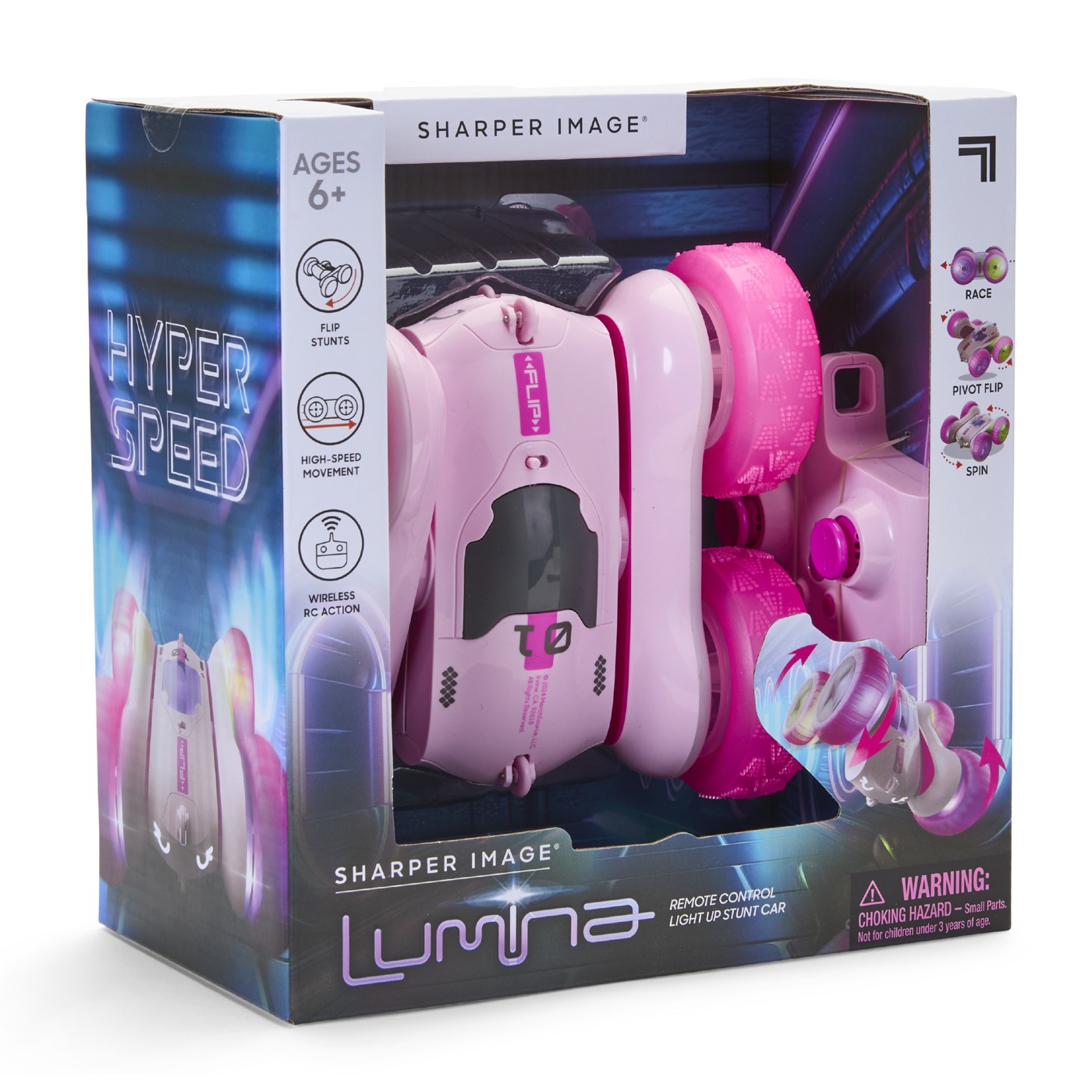 Voiture radiocommandée Flip Stunt LED - Sharper Image