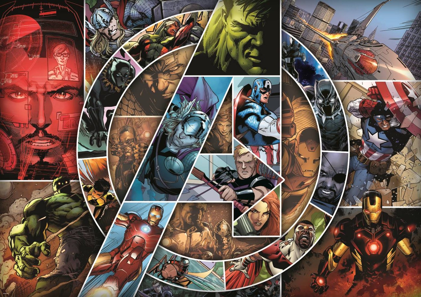 Puzzle 1000p - Avengers : Héros