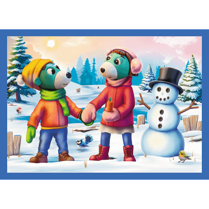 Puzzle 4 en 1 - TREFLIX NOEL - Trefl – Image 2