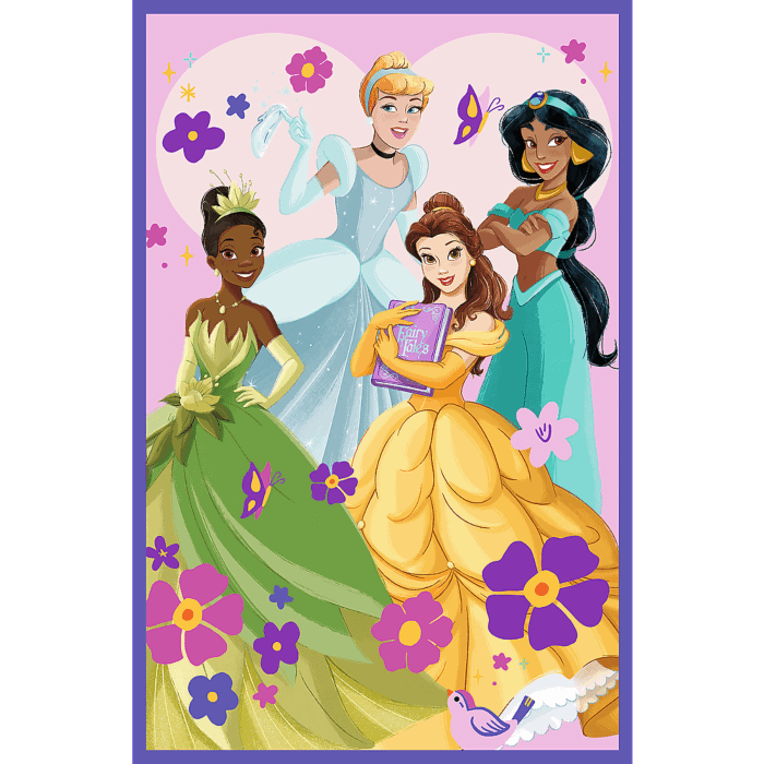 Coffret 3 puzzles de 80 pièces – Princesses Disney – Trefl – Image 3