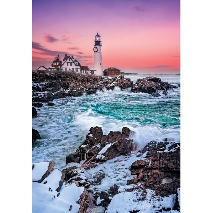 Puzzle 1000 pièces First Snow at Portland Head – Clementoni – Image 2
