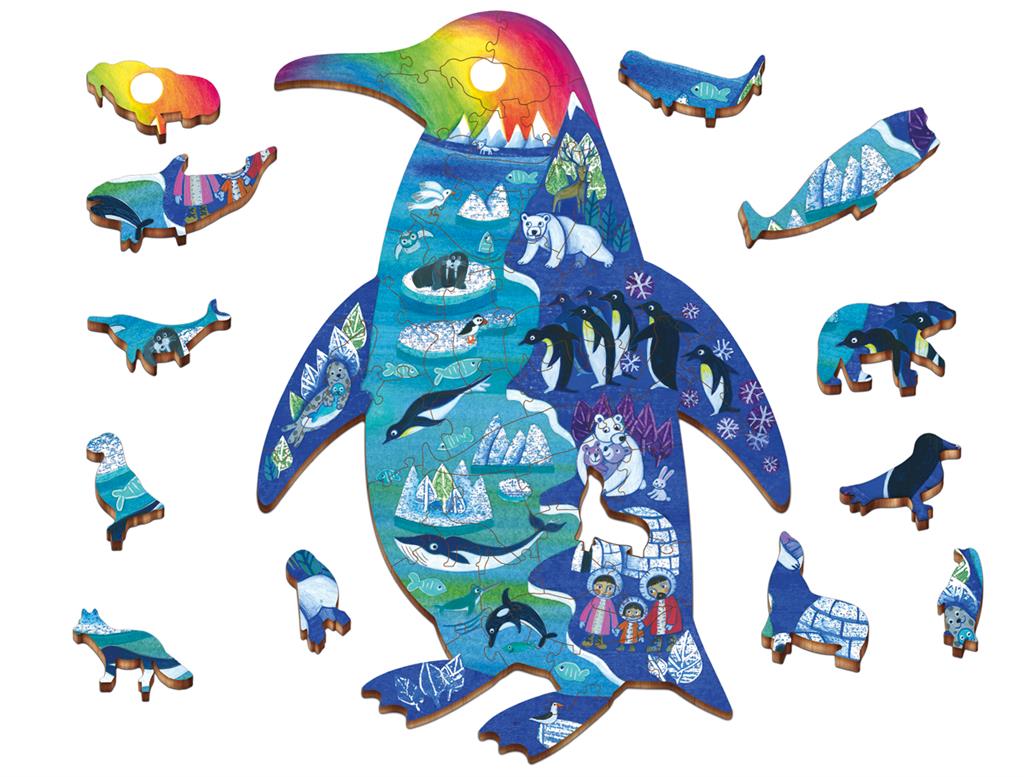 Woody Puzzle Animaux Polaires – 48 pièces en bois – Ludattica – Image 2