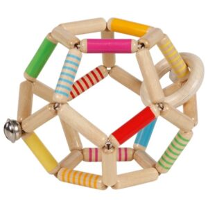 Hochet balle flexible rayée – Goki