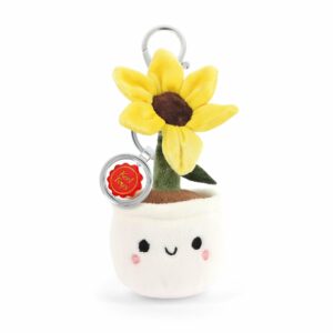 Porte-clés peluche Tournesol – KeelEco – 12 cm