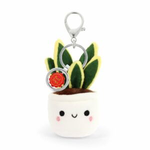 Porte-clés peluche Plante sansevieria – KeelEco – 12 cm